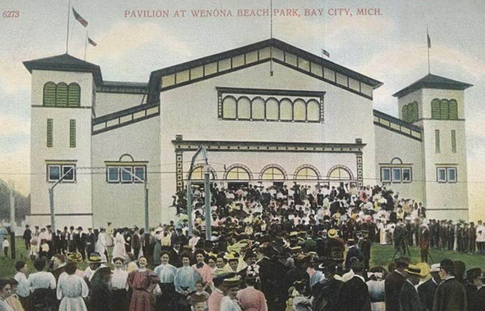 Wenona Park Dance Pavillion - Old Post Card Photo